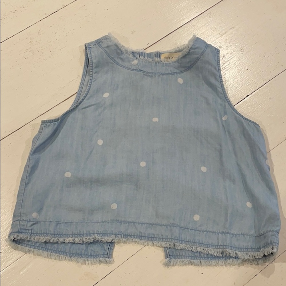 Cloth & Stone sleeveless crop top with open back